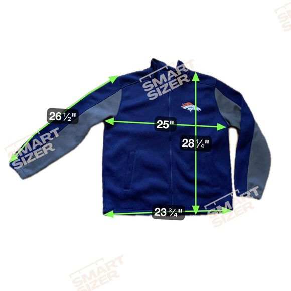 G-III Apparel Group NFL Denver Broncos Men's Blue Gray Full Zip Jacket Size XL - Picture 9 of 9